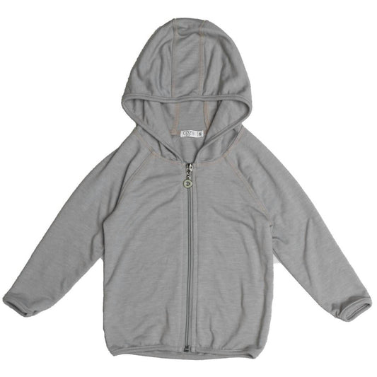 Cozii - Boy's Long Sleeve Zip Hoodie with Binding Heather