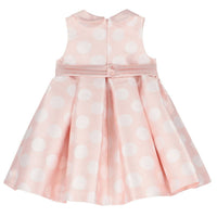 Abel & Lula Girls Jacquard Dots Dress in pastel - kids' dress - detail view