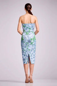 Dress The Population - Shaliene Strapless Sweetheart Bodycon Midi Dress