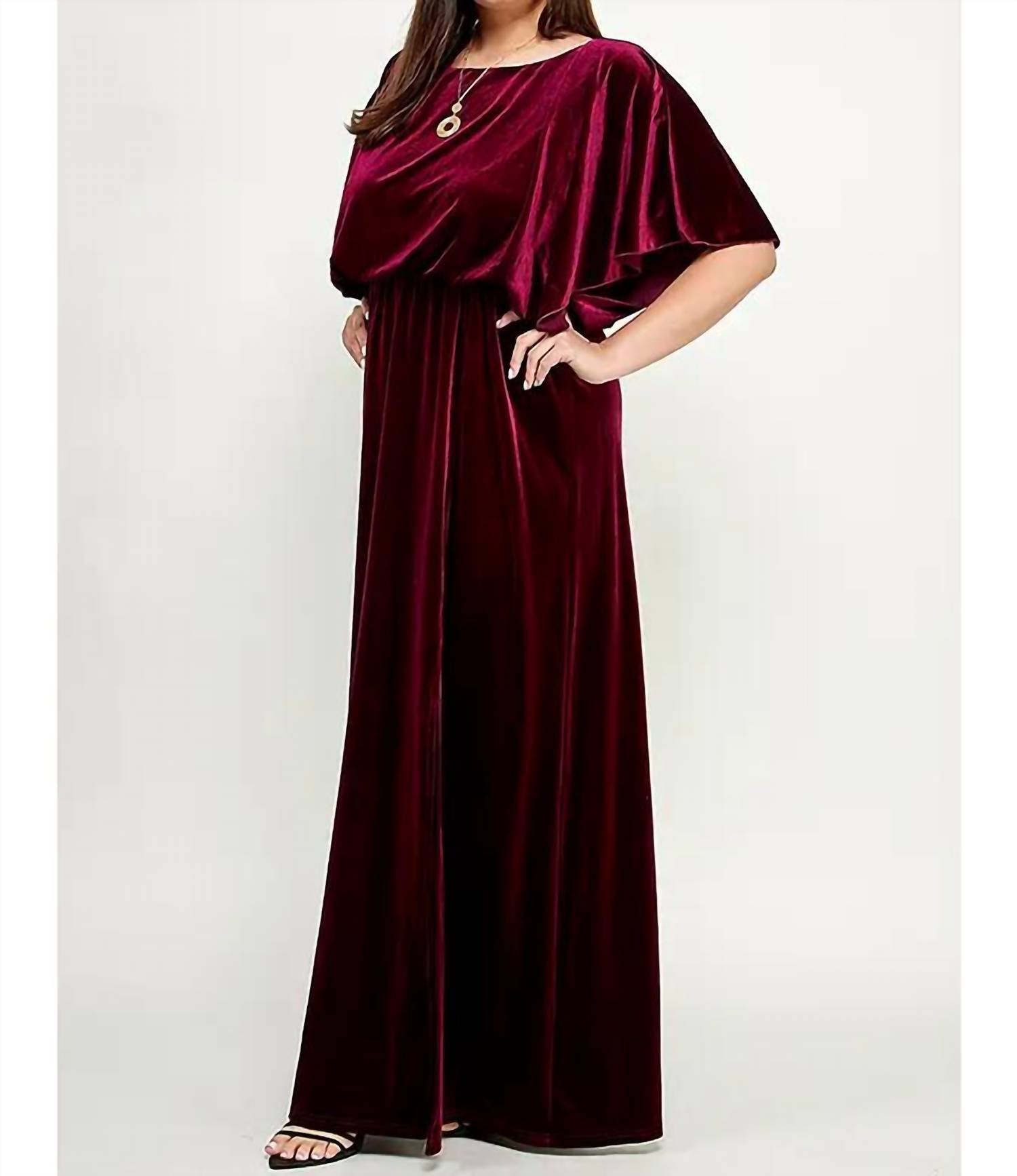 See And Be Seen - Velvet Maxi Dress