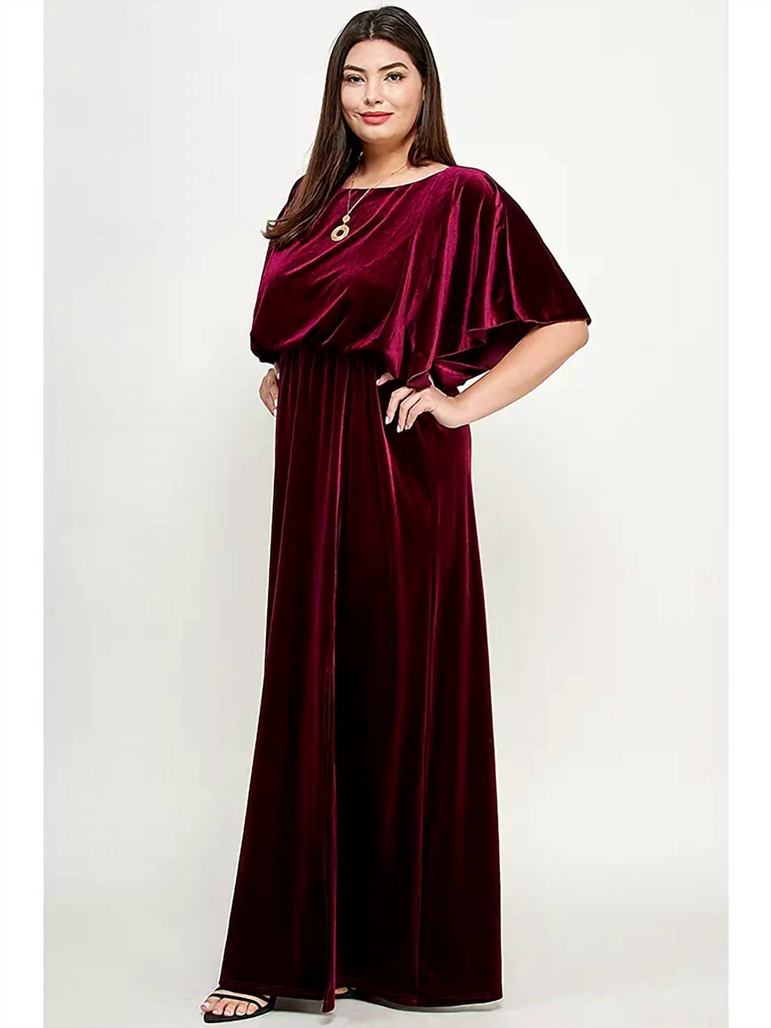 See And Be Seen - Velvet Maxi Dress