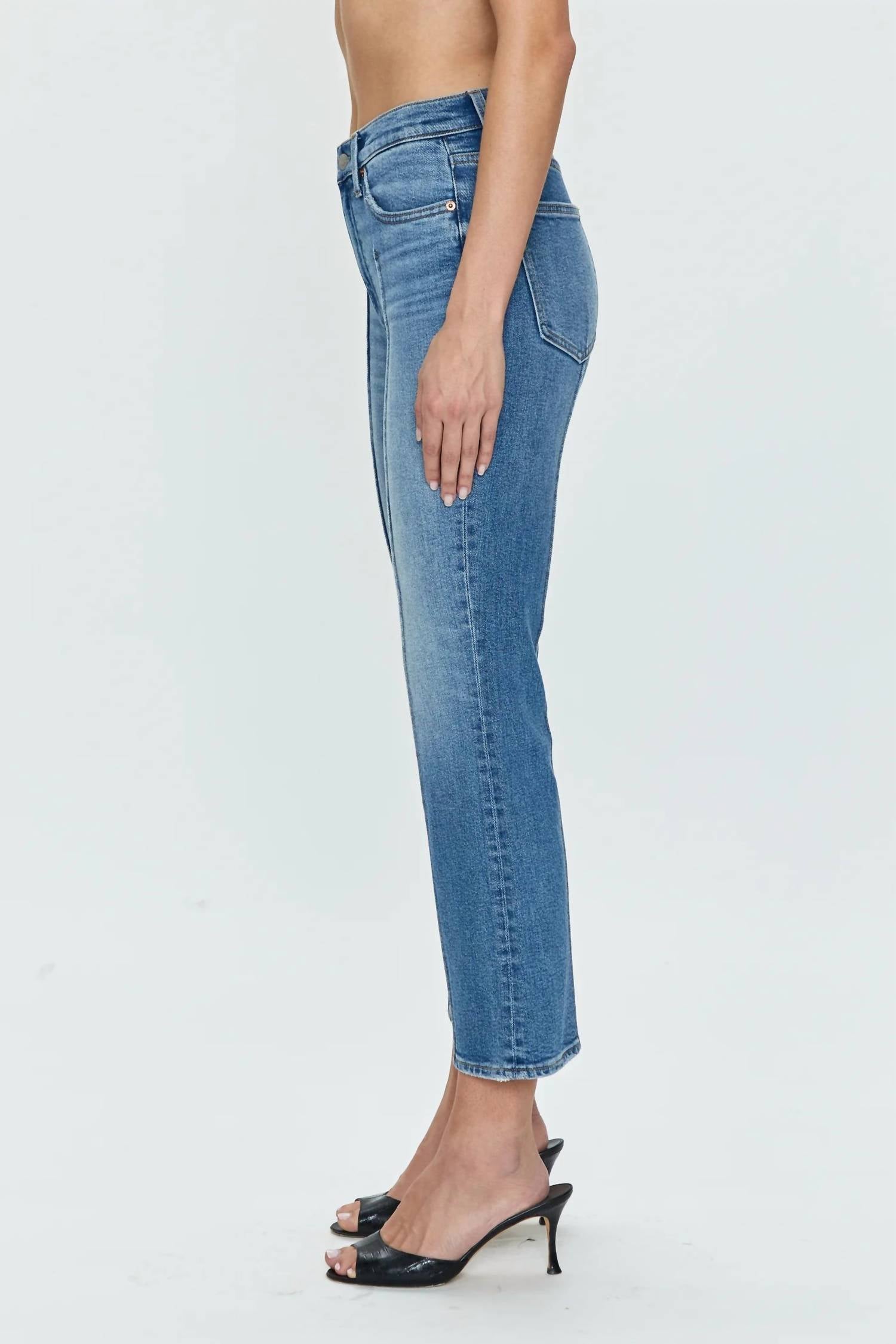 Pistola - Women's Lennon Pintuck Highrise Crop Jeans