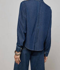 L'Agence - Annette Chambray Button Down Shirt