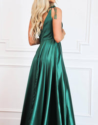 Cinderella Divine - Born To Love You Satin Slit Formal Dress