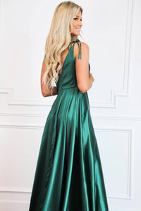 Cinderella Divine - Born To Love You Satin Slit Formal Dress