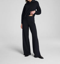 Spanx Airessentials Smooth Front Wide Leg Pants in very black - women's pants - view 4