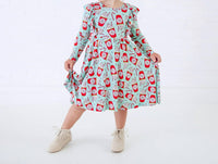 Dreamiere - A Cup Of Cheer Long Sleeve Bamboo Twirler Dress