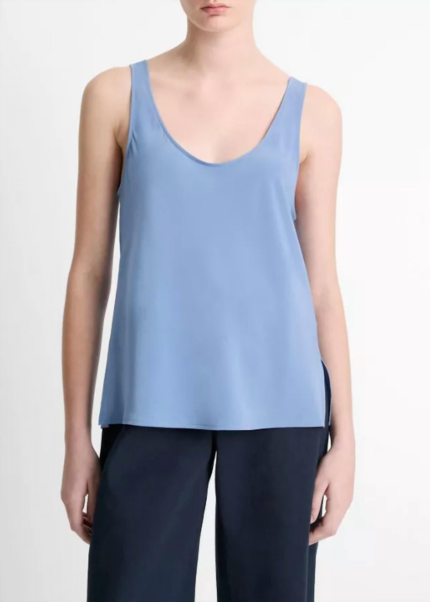 Vince Classic Bias Tank Cami in tidal - women's tank top
