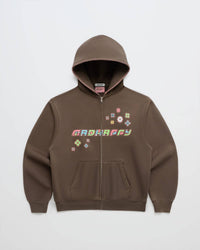 Madhappy - Unisex Powerpuff Girls Flowers Fleece Zip Up Sweater