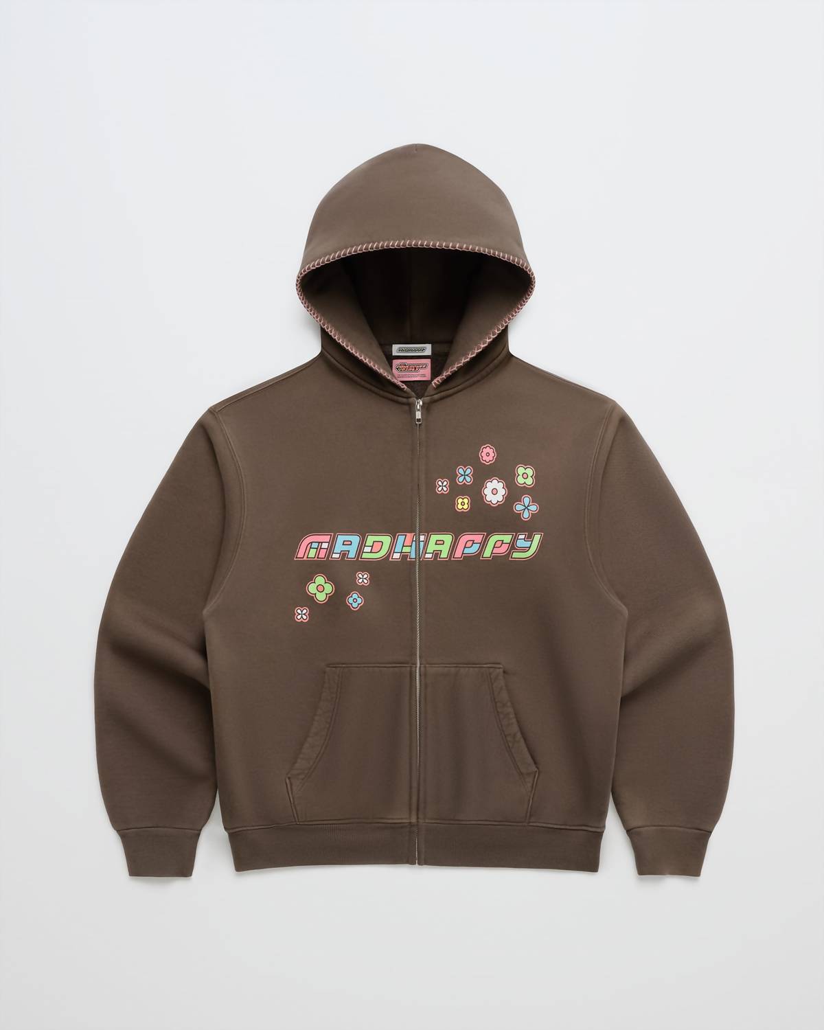 Madhappy - Unisex Powerpuff Girls Flowers Fleece Zip Up Sweater