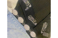 Merigold Kiss - Rhinestone Cowboy Boot Mesh Top