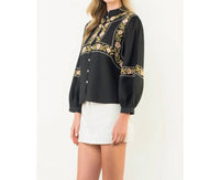 Thml - Floral Embroidery Detail Top