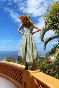 Buru - Lemon Sleeveless Twist Dress
