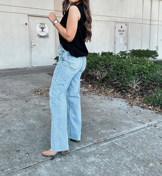 Vervet By Flying Monkey - Clair Straight Wide Leg Jeans