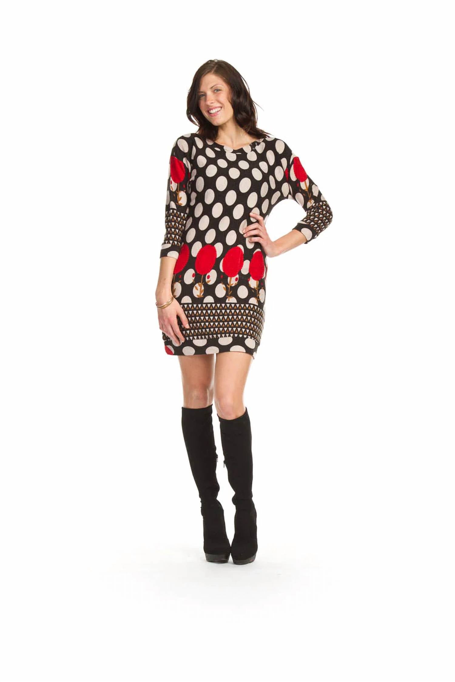 Papillon - Big Dot Printed Pocket Dress