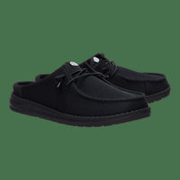 HEY DUDE Women's Wendy Slip Shoes in black - women's flats - detail view