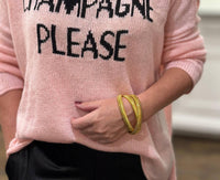Wooden Ships - Women's Champagne Please Crew Sweater