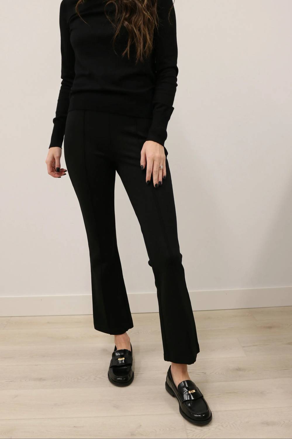 Skies Are Blue - Susanna Ponte Knit Kick Flare Pants