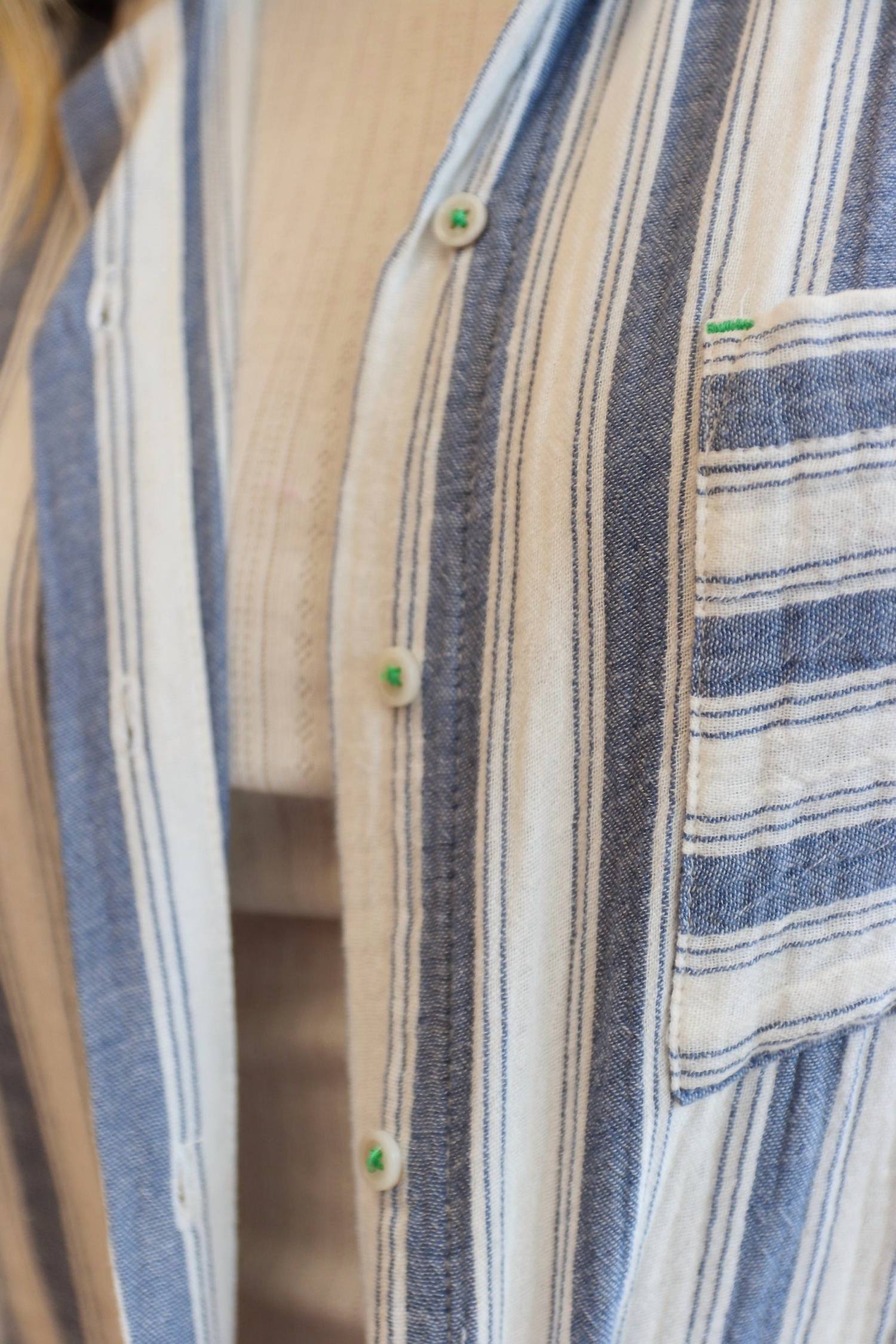 Pj Salvage - Back From The Beach Striped Gauze Top