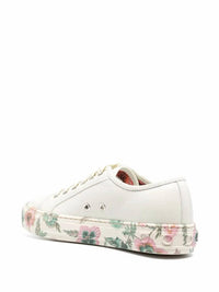 Salvatore Ferragamo - Women's Floral Trim Low Top Sneakers