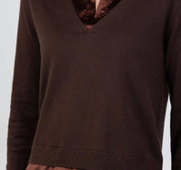 J. Society - Lyla Two Fer Pullover Sweater