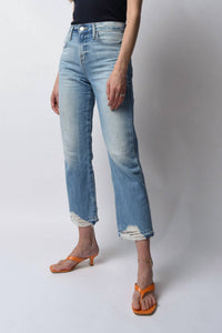 Frame - Le Hollywood Crop Released Hem Jeans