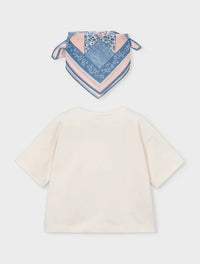Mayoral - Printed Scarf T-shirt