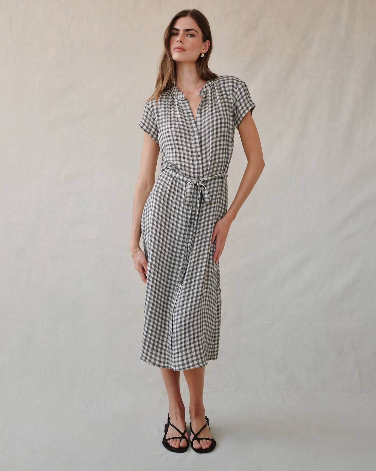 Bella Dahl - Cap Sleeve Midi Shirt Dress