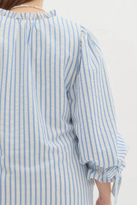 Entro - Olivia Curve Striped Bow Tie Detail Mini Dress