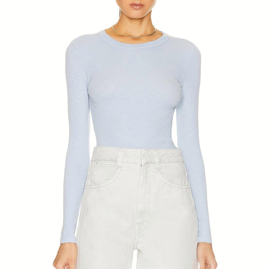 Enza Costa - TEXTURED KNIT LONG SLEEVE TOP