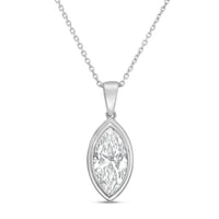 Diana M Jewels - Women's Marquise Lab-Grown Diamond Pendant Necklace (12.00 Ct) - Luxe