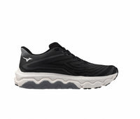 MIZUNO Men's Wave Horizon 8 Running Shoes in black white 1 - men's sneaker - detail view