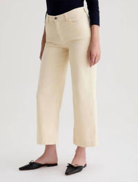 AG Jeans Saige Wide Leg Crop Corduroy Pants in opal stone 1 - women's pants - view 4