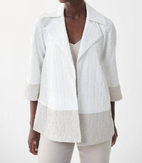 Joseph Ribkoff - Notched Collar Color-block Jacket