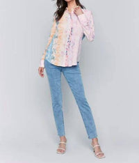 CHARLIE B Hannah Button-down Blouse in multi - women's blouse - view 4