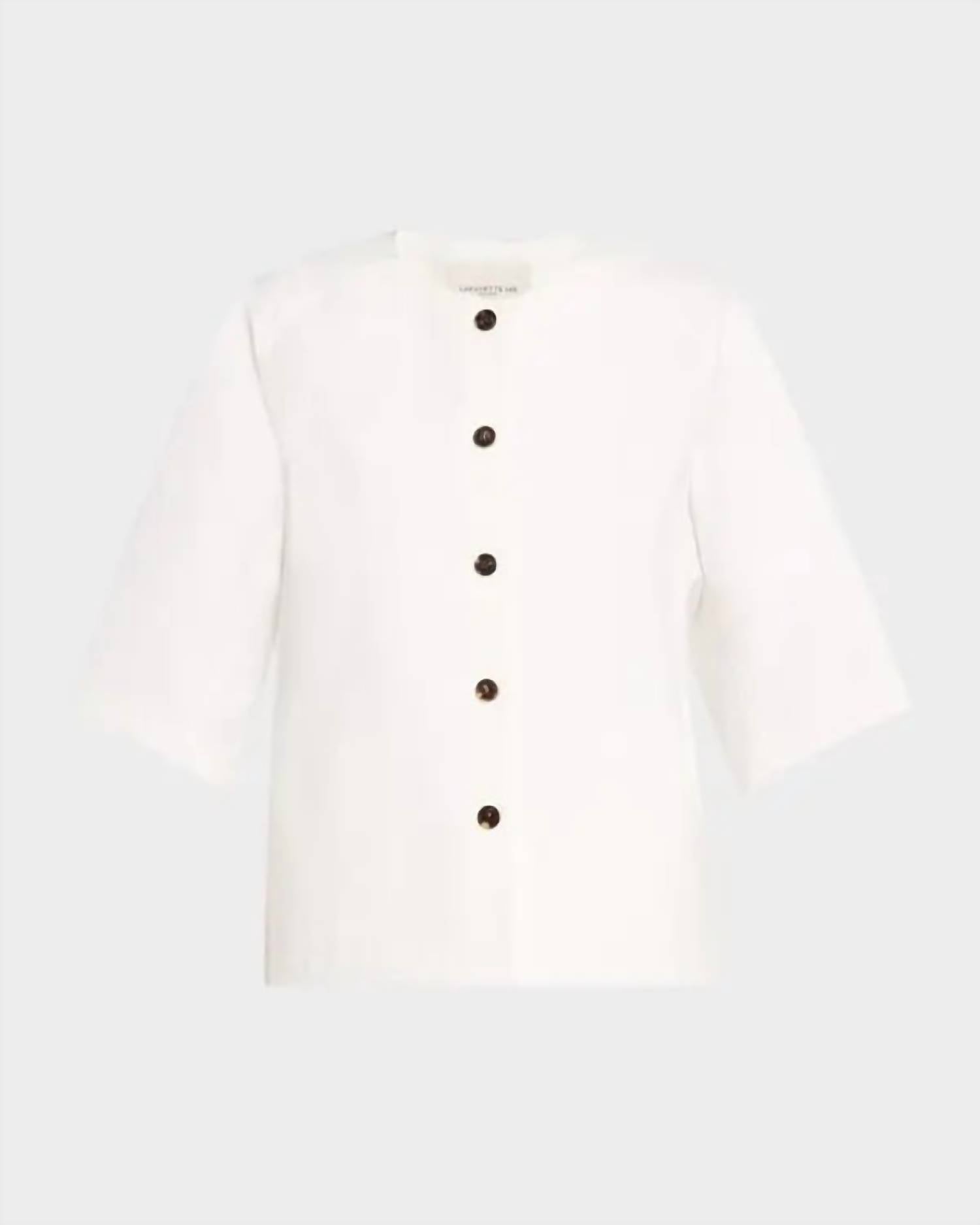 Lafayette 148 - Elbow-sleeve Stretch Twill Shirt Jacket