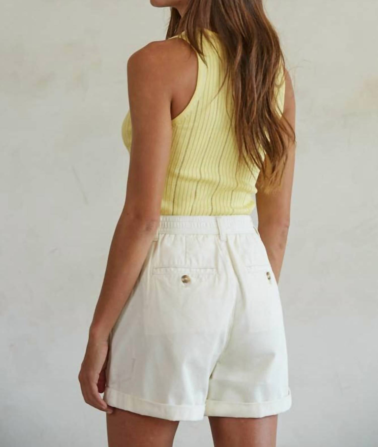 By Together - Knit Ribbed V-Neck Tank Top