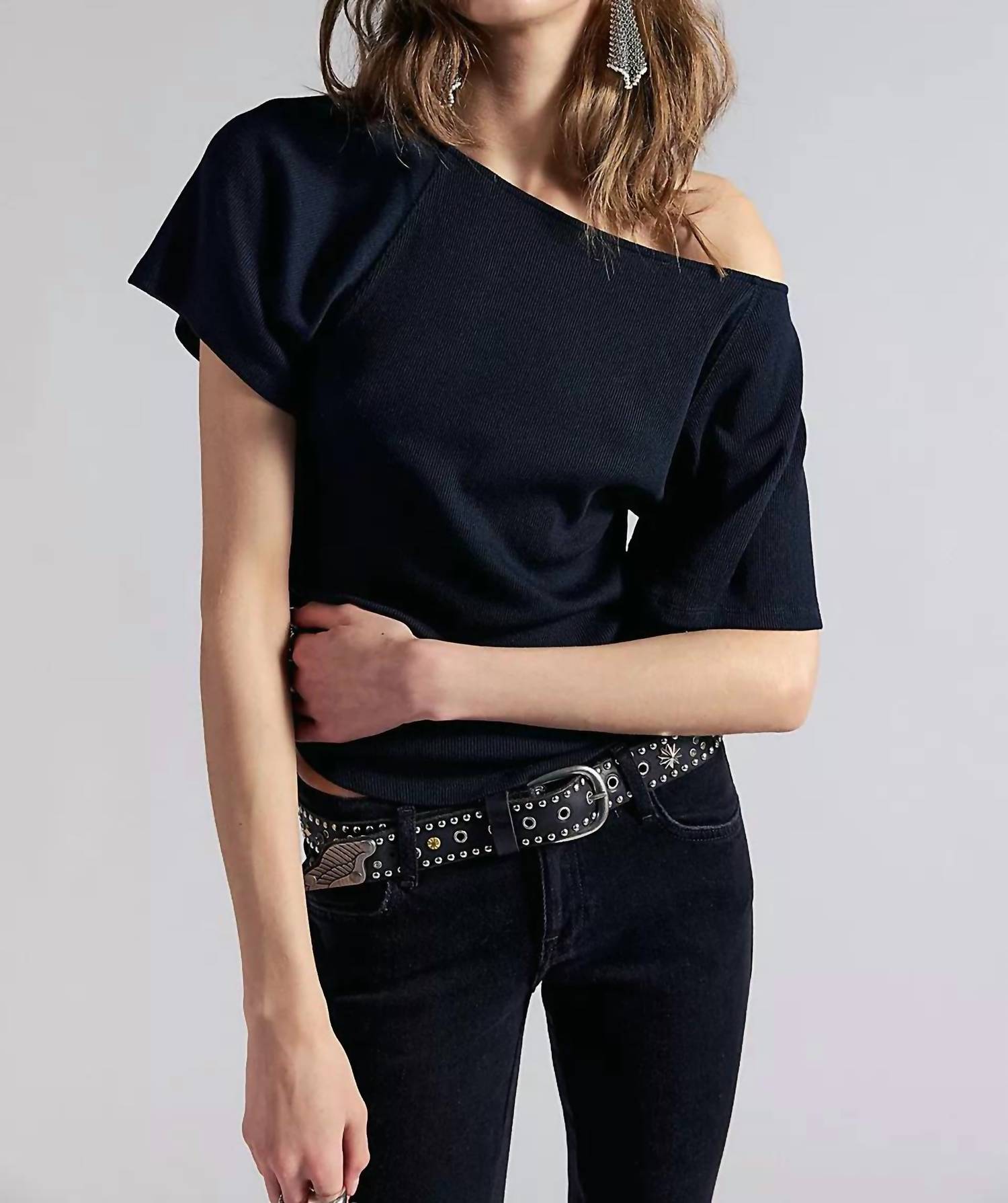 Free People - LUCY OFF THE SHOULDER TEE