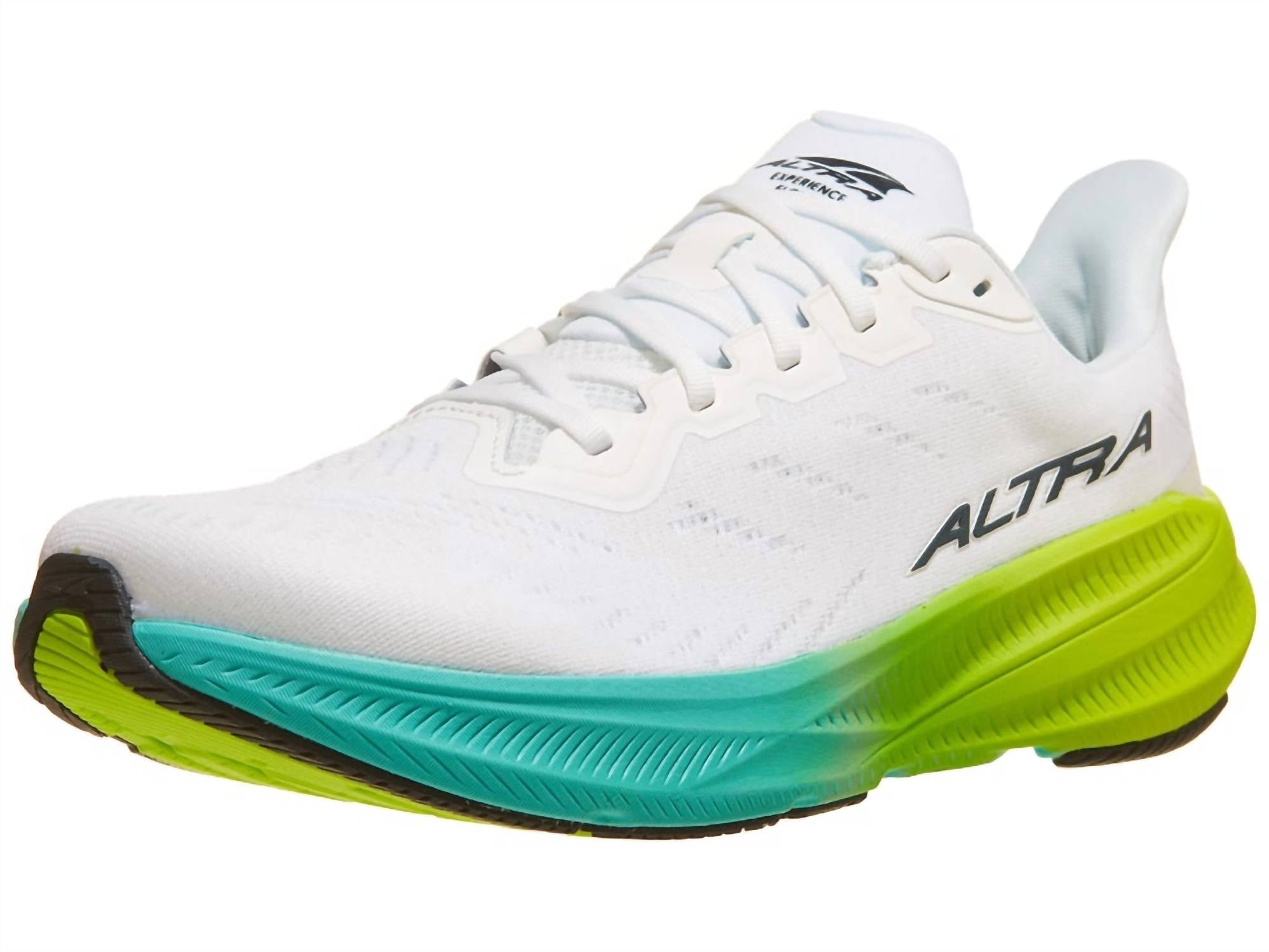 ALTRA Men's Experience Flow 2 Running Shoe in white lime - men's sneaker - detail view