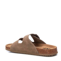 Xti Men's Cork Footbed Suede Leather Sandals in taupe - men's sandal - alternate view