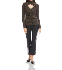 Fifteen Twenty - Adina Crossover Turtleneck Top