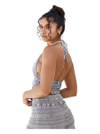 Blanco By Nature - Cosmic Crochet Halter Top