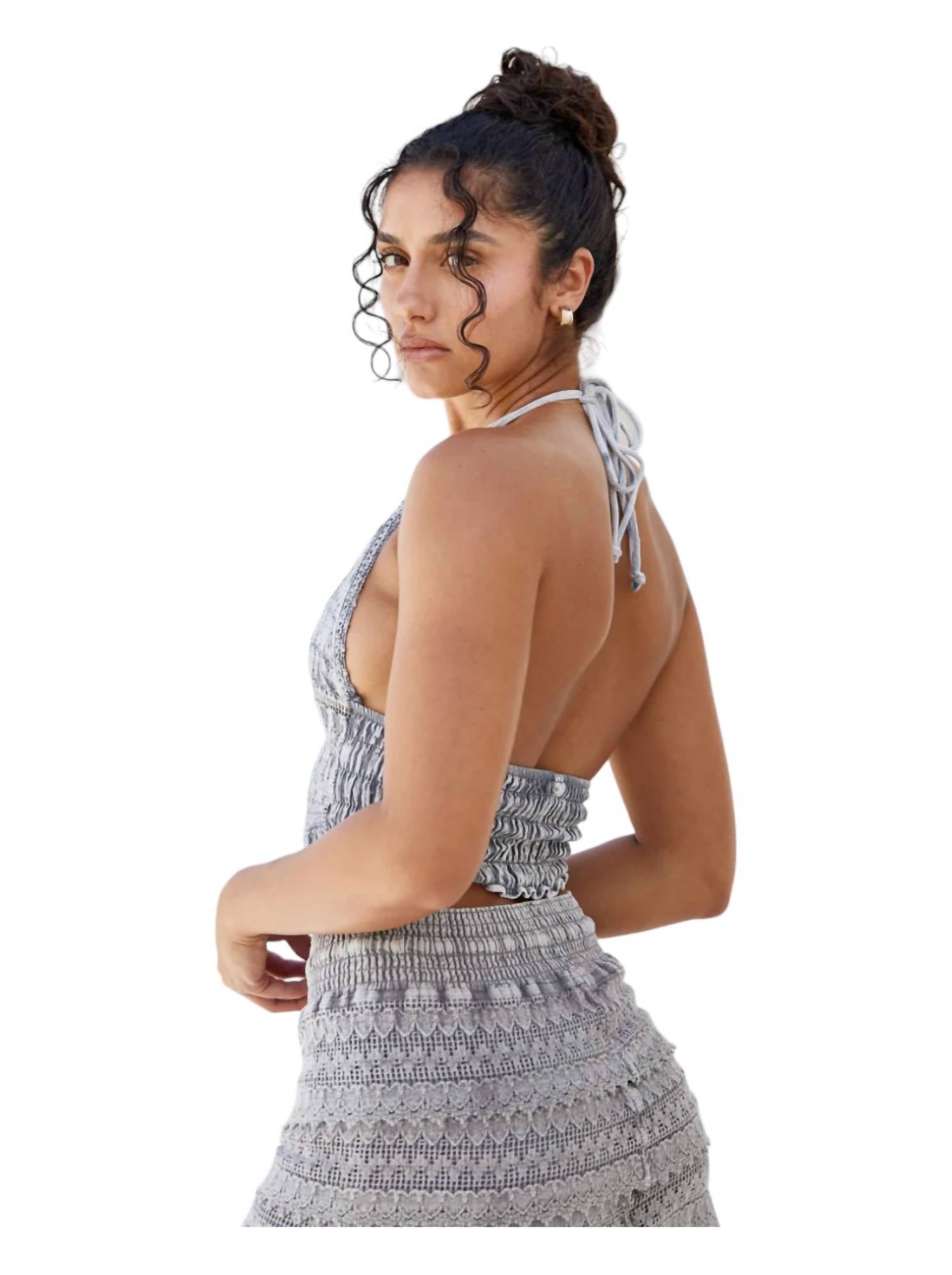 Blanco By Nature - Cosmic Crochet Halter Top