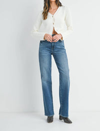 Just Black Denim - Longer Length Straight Jeans