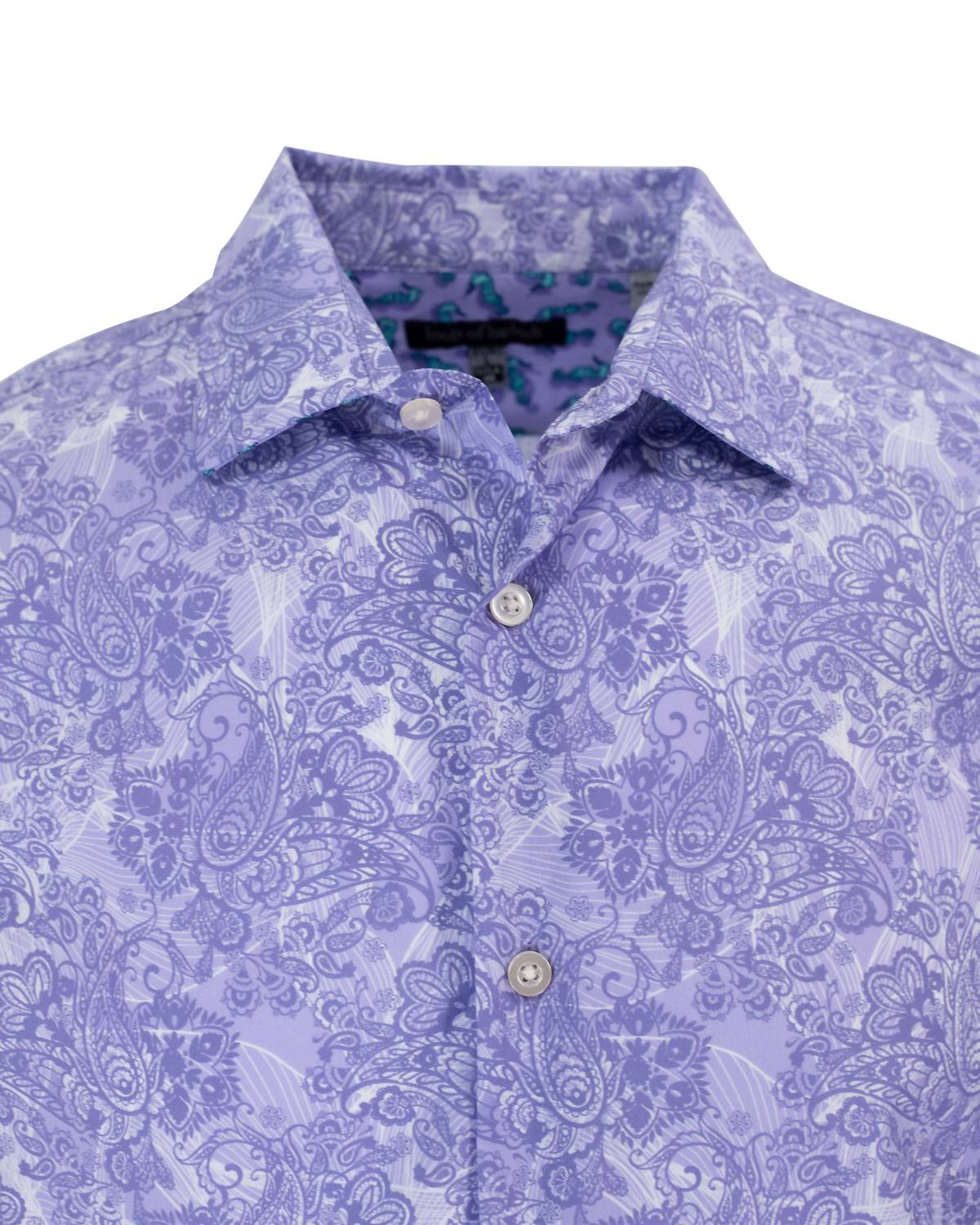 Lords Of Harlech - Men's Nigel Paisley Wave Shirt