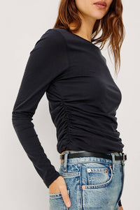 Rails Melle Long Sleeve Top in black - women's long sleeve top - alternate view
