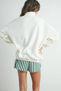 Buttermelon - Sunday Morning Half-zip Pullover Sweatshirt