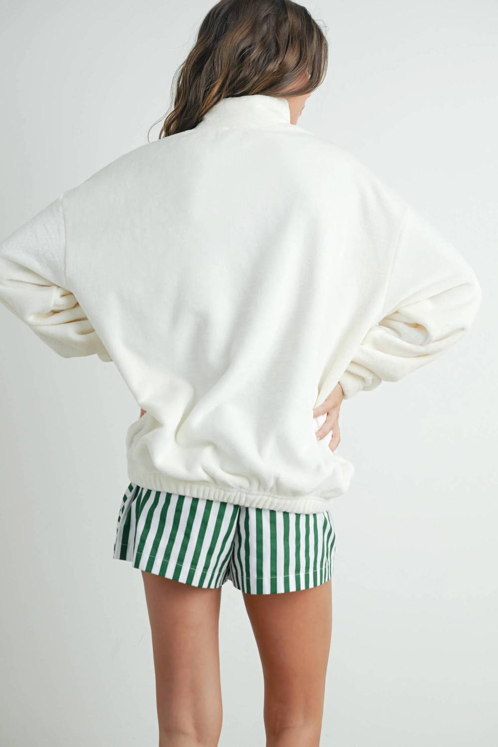 Buttermelon - Sunday Morning Half-zip Pullover Sweatshirt
