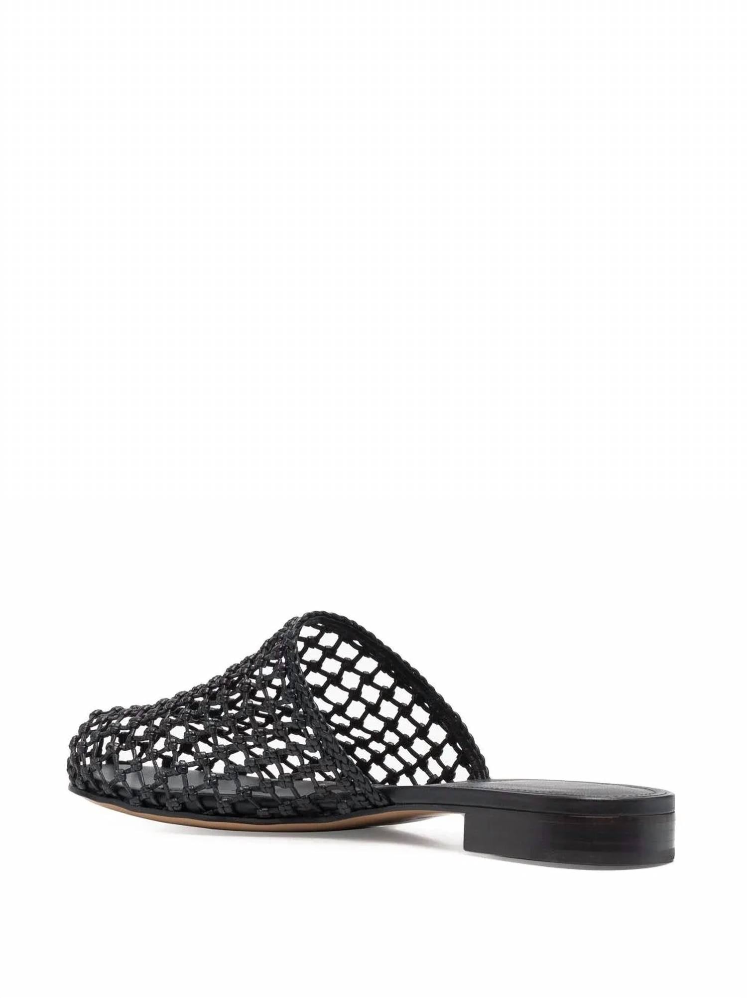 Salvatore Ferragamo - Women's Woven-design Leather Mules