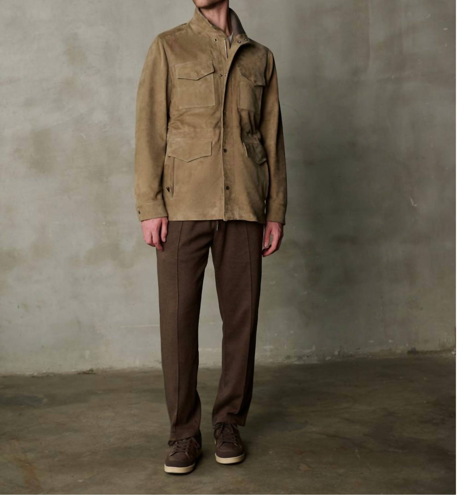 Sannino Napoli - Linen Field Suede Leather Jacket